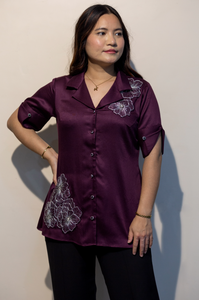Wholesale Wine Giza Cotton <b>Women</b> Shirt Premium Fabric Comfortable & Breathable Casual Wear Buy Direct From Supplier at Low Price - Product Image 5