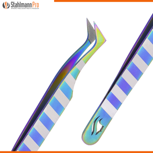 Pinzas para Pestañas de Alta Calidad, Profesionales, con Logotipo Personalizado, Duraderas, de Acero Inoxidable, con Puntas Dentadas, Agarre Perfecto, Cuidado de la Belleza de los Ojos - Product Image 2