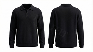 Chemise personnalisée à manches courtes en tricot avec fermeture boutonnée, design classique, style confortable, anti-plis - Product Image 2