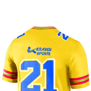 Camiseta de Fútbol Americano de Manga Corta con Diseño Personalizado Multicolor, Sublimación, Camiseta de Fútbol Americano de la Mejor Calidad - Product Image 5