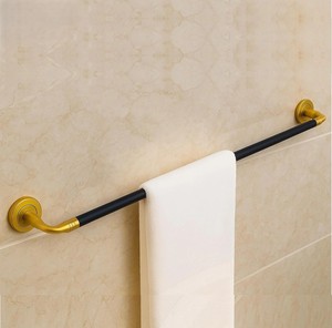 Porte-serviettes élégant en métal pour salle de bain, en acier inoxydable, à fixation murale - Product Image 5