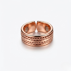 Heavy Duty Metallic Textured Geometric Ring • Contemporary Wellness Boutique Supply - Product Image 4