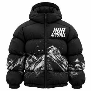 Men's Hooded Puffer <b>Jacket</b> <b>Warm</b> <b>Fleece</b> Comfortable High Quality OEM Service Casual Custom Logo Winter Polyester/Cotton Zipper - Product Image 6