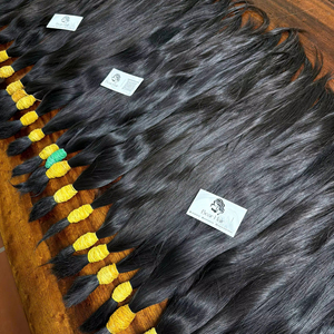 Bear Hair Offers Best Wholesale Prices Pure Vietnamese Virgin Human Hair Natural Straight <b>Bleached</b> Hair Extensions Machine - Product Image 1