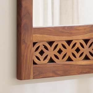 Handcrafted Wooden <b>Wall</b> <b>Mirror</b> Frame Decorative Rustic <b>Wall</b> Mounted <b>Mirror</b> for Living Room Bedroom Entryway - Product Image 3