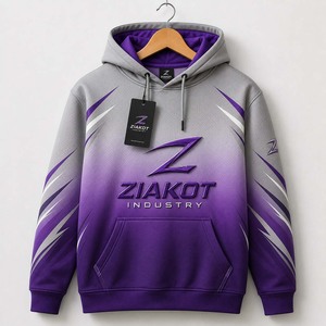 Custom Fleece <b>Hoodie</b> Wholesale Heavyweight Pullover Sweatshirt Custom Logo Hoodies ZIAKOT INDUSTRY Pakistan Manufacturer - Product Image 1