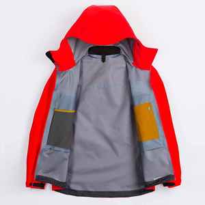Vestes de ski d'hiver pour hommes les plus vendues, à capuche, avec fermeture éclair, imperméables 10 000 mm, 100 % polyester, épaisseur standard, chaudes, coupe-vent, pour la neige - Product Image 4