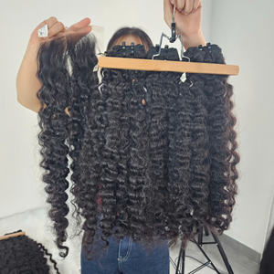 Meilleures ventes : Mèches de cheveux naturels de haute qualité, Ondulation italienne, Livraison rapide, Ondulation droite, Ondulation italienne, Cheveux vietnamiens - Product Image 3