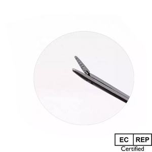 Fórceps de cocodrilo Manual de acero inoxidable japonés 410 personalizados de alta calidad de un solo uso Micro agarre ENT quirúrgico - Product Image 5