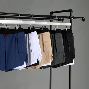 Comfortable Jogging Shorts with Double <b>Layer</b> Fabric Men's Basketball and Running Shorts Supplier Fast Dry Gym Shorts for Fitness - Product Image 6