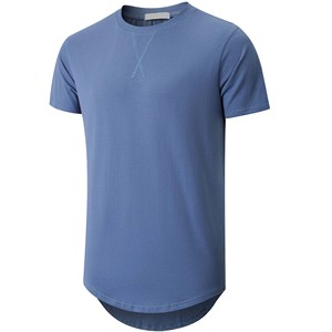 T-shirt long pour homme de qualité garantie, coupe décontractée, en coton 230 GSM, idéal pour l'été, fabrication OEM sur mesure - Product Image 6