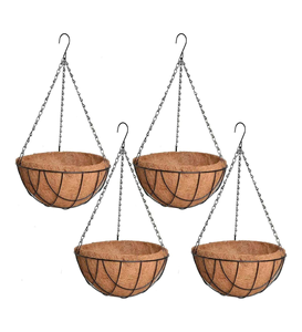 Classic Metal Hanging Flower <b>Basket</b> Hot Selling 2023 <b>for</b> Outdoor Window Decor <b>Plants</b> Flowers Pot Garden Home Yard Made in India - Product Image 5