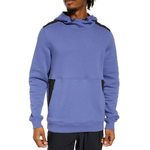 Sweat à capuche vintage Y2K pour homme, basique, en coton mélangé, molleton français tricoté, style oversize patchwork, col brodé, style hip-hop, hiver - Product Image 1