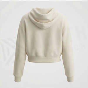 Sudadera con capucha de forro polar con cremallera para mujer al por mayor, top deportivo transpirable, la mejor ropa, color personalizado - Product Image 2