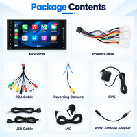HANTUE Autoradio Android 8 pouces GPS/Wifi/RDS Autoradio Android Toyota 2 Din Lecteur multimédia pour Toyota Corolla 2005-2013