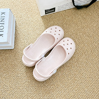 Sandales sabots respirantes perforées pour femmes avec bride de talon rotative, semelle épaisse et souple, chaussures décontractées, logo personnalisé, couleur OEM