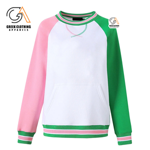 Sudadera de Invierno para Mujer Alpha Kapa con Logotipo Personalizado, 100% Algodón, Cuello Acanalado, Bordado, Cuello Redondo - Product Image 1