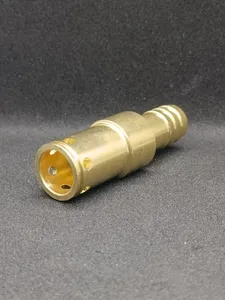 Raccord de tuyau hexagonal en laiton forgé, femelle, égal, 2 pouces, haute pression, finition naturelle, pour gaz, connecteur de buse, quincaillerie - Product Image 2