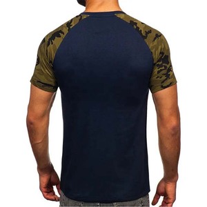 <b>Grey</b> Color Front Logo Shoulder Design Fit Custom Men's Polyester/Cotton Short Sleeve Regular Fit <b>T</b>-<b>Shirts</b> Anti-Wrinkle Quick Dry - Product Image 6