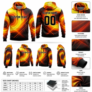 Sweat-shirt à capuche personnalisé pour équipe, sublimation, polyester de qualité supérieure, pour clubs - Product Image 5