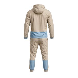 Men Panel Contrast Color Two Piece Windbreaker Tracksuits 100% Polyester Breathable Sports <b>Running</b> Jogging Tracksuits - Product Image 3