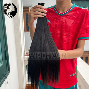 Haute qualité en vrac 100% vietnamien Remy Extensions de cheveux Super Double dessiné cuticule aligné humain doux soyeux Super Double dessiné - Product Image 4