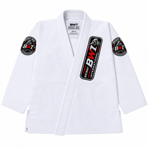 ชุดยิวยิตสูบราซิลเลี่ยน BJJ GI แบบคิโมโน คุณภาพสูง ผ้าเพิร์ลวีฟ สวมใส่สบาย สำหรับทุกเพศ พร้อมปักโลโก้ บราซิลเลี่ยน บีเจเจ - Product Image 3