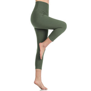 Women's High Waisted Solid Fitness <b>Shorts</b> Seamless Gym Workout Tights Elastic Butt Hip Lifting Yoga <b>Leggings</b> Four Way stretch - Product Image 4