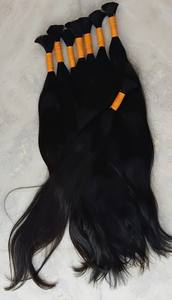 Cabello Remy indio crudo a granel Cabello humano recto Sensación suave y cómoda - Product Image 3