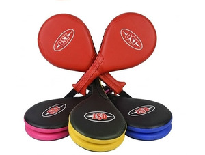 Pad de frappe double pour Taekwondo en PU léger, raquettes souples très résistantes, design de logo personnalisé, unisexe, personnalisable - Product Image 5