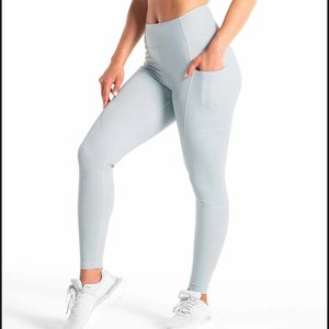OEM High Waist Butt Lifting Compression Custom Rhinestone Stamping Fitness Workout Gym Leggings Yoga Pants for Women Wears - Product Image 3
