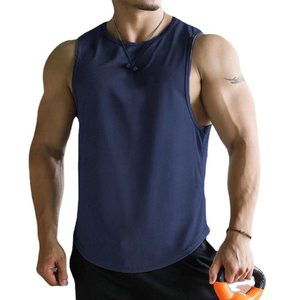 Camiseta sin Mangas Negra para Hombre, con 78% Algodón Transpirable y 22% Elastano, Estilo Casual con Cuello Marinero, para Entrenamiento, Gimnasio y Uso Diario - Product Image 1