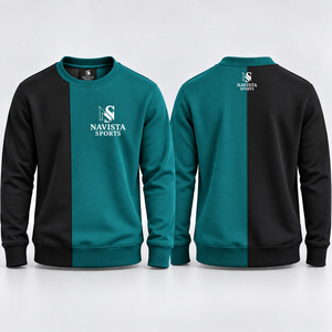 Best Selling Men's French Terry Cotton <b>Crewneck</b> Sweatshirt Drop Shoulder Blank Oversized Pullover Streetwear - Product Image 3