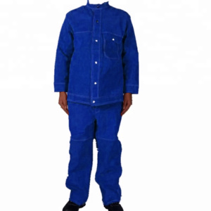 Traje de Soldadura de Cuero Vacuno Resistente a Altas Temperaturas, Protección Corporal Resistente a la Radiación y Vapores para Seguridad - Product Image 6