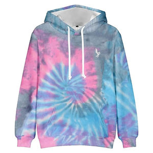 Sweats à capuche tie-dye en coton mélangé pour hommes, bas prix, haute qualité, basiques de la mode. - Product Image 2