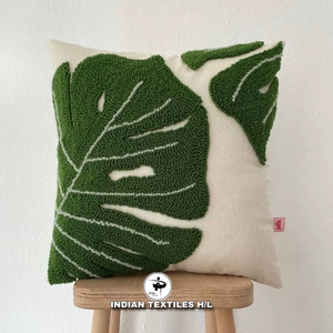 High Quality Tufted Cotton Cushion Cover Embroidered Woven Techniques for Home Living Room Sofa Bed Waist Pillow Hotels By ITHL - Product Image 1