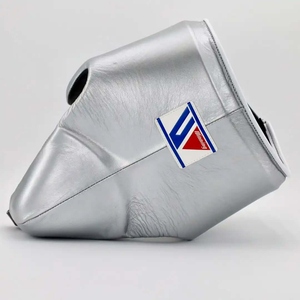 Protector Inguinal de Boxeo de Cuero Winning, Blanco, Ajustable con Cierre de Velcro, Logotipo Personalizado, Equipo de Protección para Entrenamiento - Product Image 2