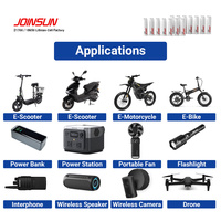 بطارية ليثيوم JOINSUN 21700 45D-4500mAh ذات معدل تفريغ عالٍ مع حماية من الشحن الزائد للأدوات الكهربائية وأدوات الحدائق