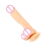Indiens XL-Größe 8 Zoll Silikon Wasserdichter Brauner Dildo-Vibrator mit Starkem Saugnapf