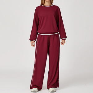 Ensembles de survêtements de sport d'été et d'automne de haute qualité, pull oversize ample, survêtements de jogging, ensembles de sweat-shirts à capuche et pantalons de jogging vierges - Product Image 4