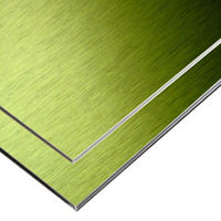 Panneaux composites en aluminium anodisé brossé résistants aux intempéries, revêtement PE/PVDF ACP ACM pour mur-rideau – Offre Spéciale
