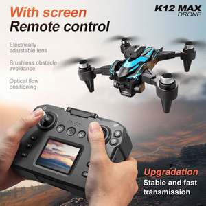 Dron con Cámara K12 Max Gran Angular 4K HD, Control Remoto, Video, Quadcopter Profesional de Larga Distancia VS E88 Pro, Dron de Juguete - Product Image 5