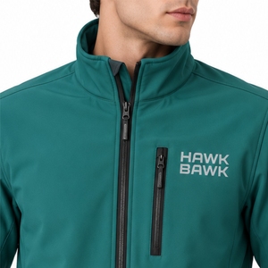 Veste de sport d'extérieur légère pour homme, en softshell, entièrement zippée, coupe confortable des manches, style moderne, flexible, pour un usage quotidien - Product Image 4