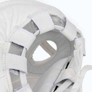 Protector de Cabeza Doble para Muay Thai y Boxeo, Hecho a Medida, Color Blanco, Cierre de Hebilla Ajustable, Barra Protectora de Mejillas Transpirable - Product Image 6