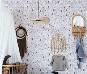 Espejo de pared bohemio de ratán con estante para pasillo, baño y decoración de oficina en casa, espejos de ratán vintage de Vietnam - Product Image 4