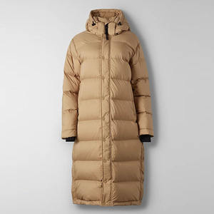 Veste longue matelassée personnalisée pour femmes et filles, manches longues, vestes féminines, vente en gros OEM, vestes longues respirantes - Product Image 1