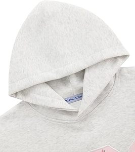 Sudadera con Capucha Extra Grande con Cierre, 100% Algodón Felpa, Estampado de Letras Rosadas, Unisex, Casual, Ropa de Calle de Invierno, Servicio OEM - Product Image 4