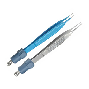 เครื่องมือผ่าตัด ได้รับการรับรองมาตรฐาน CE ISO สายเคเบิลหุ้มฉนวนขนาด 04 มม. ไม่ติดเนื้อเยื่อ สำหรับงานจิวเวลรี่ ปลายตรง แบบ Bayonet ชนิดสองขั้ว ทำจากเหล็ก - Product Image 1