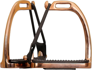 Estribos de Seguridad de Material Sólido para Montar a Caballo, Lenza Peacock Rose Gold, Equipo de Protección Antideslizante para Tobillos, Equipo Ecuestre - Product Image 5