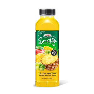 Mango Passion Fruit <b>Smoothie</b> Creamy Texture High Fiber Real Puree Liquid Snack Natural Refreshing Tropical <b>Bottle</b> Drink - Product Image 1